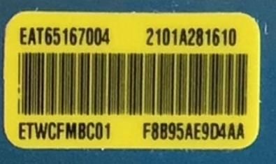 MODULO DE WIFI LG / EAT65167004 / LGSBWAC95 / 2101A281610 / ETWCFMBC01 / F8B95AE9D4AA / MODELOS OLED65C1AUB BUSYLJR / 43UL3JEP / 50UL3JEP / OLED65A1AUA  / OLED48A1PUA BUSYLJR / OLED55A1PUA DUSQLJR / OLED65C1PUB DUSQLJR / 65NANO90UPA BUSYLKR - Imagen 3